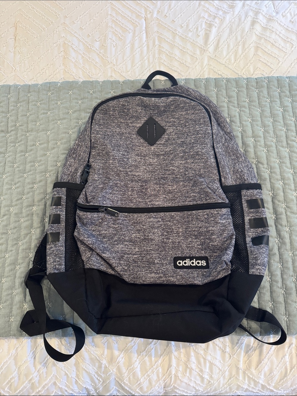 EUC adidas Men's Gray and Black Everyday Backpack